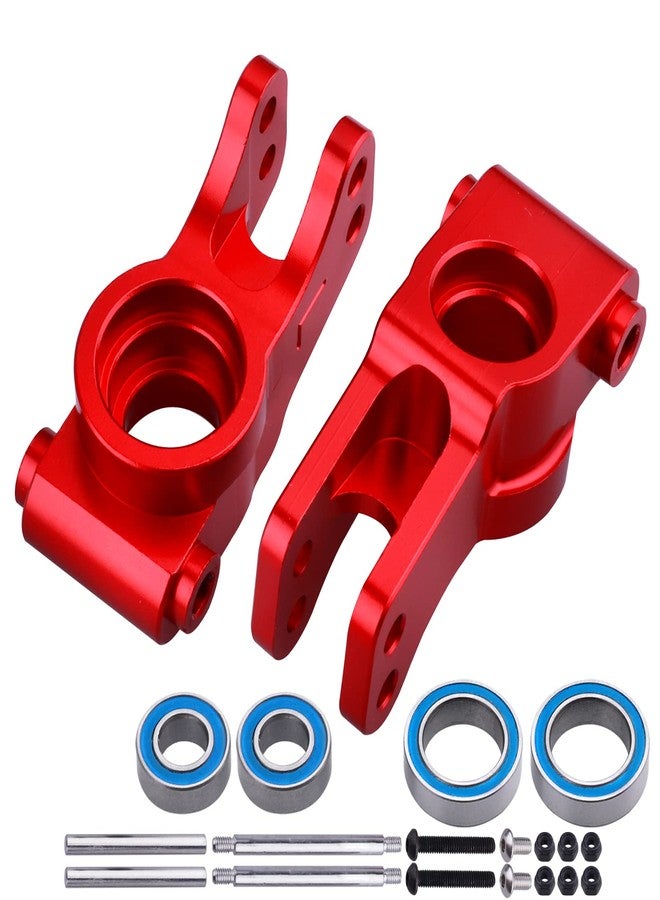 FriHobby Aluminum Rear Hub Set for 1/10 Losi Tenacity All Replaces LOS234020: for Tenacity TT Pro 4WD SCT/DB Pro Lasernut U4 Upgrades (Red) - Image 5